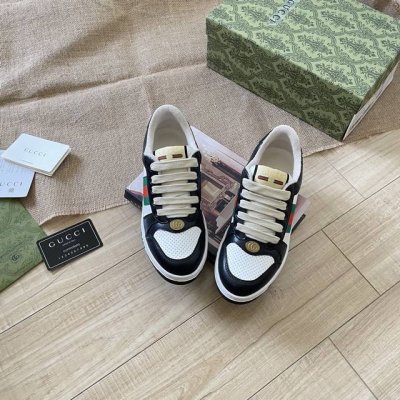 出厂： Gucci 古驰2025顶级专柜 代购系列 官网上新 全球同步 古驰顶级情侣脏脏鞋 情侣鞋 古驰情侣 Gucci鞋控 小红书热搜常客 情侣穿搭Oot D