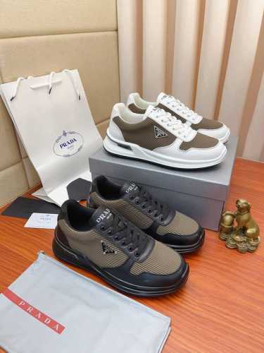 实价： 高品质新款prada 普拉达 专柜同步上市， 新款男鞋、进口牛皮内里。高端气垫开模防滑橡胶大底，精美线条、简约大气，上脚舒服上挡次、休闲旅游。码数:38