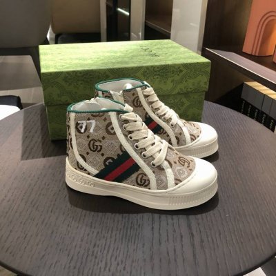 童鞋上新 Gucci 77系列秋冬高帮鞋 码数：26-35 代发：