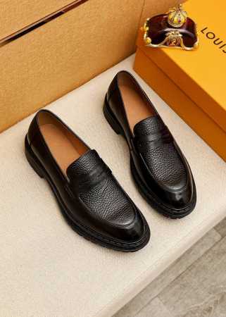商品商标：Louis Vuitton 路易威登 休闲皮鞋 正码码数: 38-44 45.订制 商品材料：精选 进口头层荔枝纹牛皮鞋面，进口头层牛皮内里。强烈立体 - 点击图像关闭