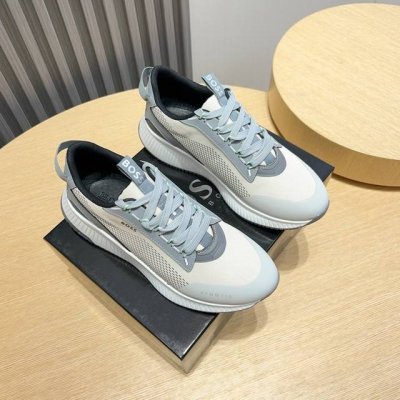 实价 Boss 新款男仕运动鞋 知名运动品牌新款隆重上市 以奢华高端设计出货 鞋面原版定制滴胶透气布制作 羊皮垫脚 叠层设计鞋面线条感层次分明，轻质橡胶大底。轻