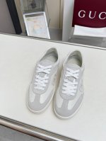 高版本出厂 GUCCI最新款德训鞋双G皮革搭配立体Gucci字母 以3D效果成就整款鞋子自在的流动质感，流畅的线条设计 轻盈舒适透气，女码35-40 男码39-