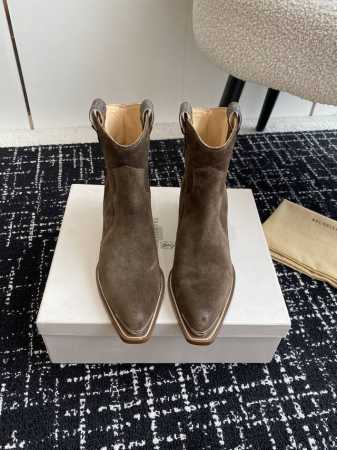 代购级 BRUNELLO CUCINELLI BC 24ss秋冬新品 复古粗跟 切尔西 尖头 铁扣短靴 塞琳这一季好看的款式真的是很多 比如这款军靴就很机车风 - 点击图像关闭