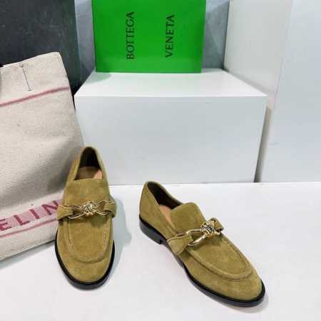 高品质出厂430！顶级品质Bottega Veneta葆蝶家25Aw春夏Bv新品麻花金属扣中性复古乐福鞋小皮鞋单鞋包头半拖！ 顶级版本 春夏新品 标志性金属质感 - 点击图像关闭