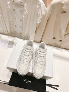 高版本出厂400 男码10 情侣款 Celine*赛琳～23Ss New Arrival Ct-07春夏新款低帮情侣运动休闲小白鞋 可以闭眼入那种，舒适百搭休闲