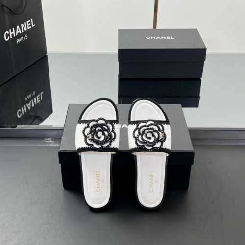 高版本 chanel香奈儿山茶花针织毛线平底拖鞋 chanel 2 春夏新品山茶花系列 这一季山茶花系列真的超美 香奶奶家一贯的优雅名媛气质 高级感十足 上脚非