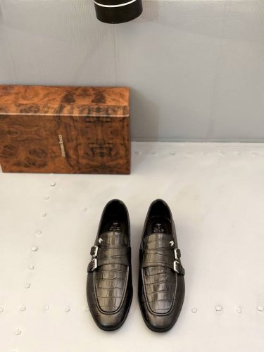 Stefano Ricci史蒂芬劳 尼治高端男士正装休闲皮鞋 高端大气 私家开模定制原版品牌五金扣装饰 小牛皮透气内里 原版真皮大底 size 39-46 38