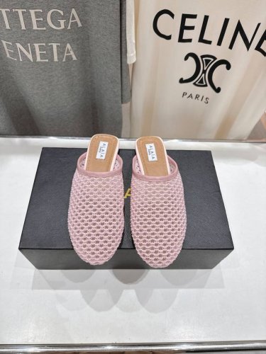 高版本出厂 半托 独家新品 Alaia 阿莱亚25Ss 走秀款平底半托网面芭蕾舞鞋 最近超火的一款平底鞋 章小蕙同款 甜酷芭蕾风 人气超高的一款芭蕾舞鞋，浪漫又