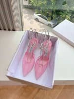 G987所见即所得Jimmycho*吉米周25S早春爆品 顶版 尖头水钻网纱中空高跟鞋 这也太仙了叭 像艺术品一样美到窒息的很生动形象 很温柔很仙女 仿佛能闻到