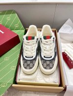 升级顶级版本女 P430男 P480 Gucci Re-Web 24年走秀春夏新款板鞋 情侣款小白鞋 新任设计总监首款运动鞋系列 超百搭舒适的一款[耶]搭配经典
