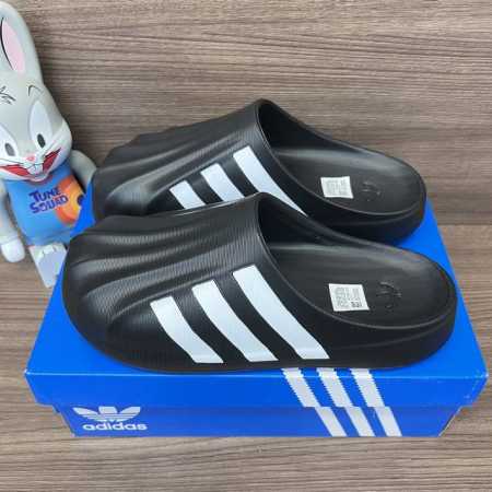 Adidas Originals Adifom Superstar 舒适 防磨包头拖鞋男女同款 黑白色。 码数36-45码 偏小一码 - 点击图像关闭