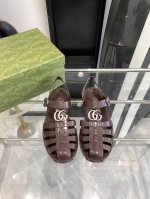 情侣款Gucci 25ss 春夏最新款 双G果冻凉鞋 专柜购买原版 正品一比一开发 所有细节 材料 全部跟你在专柜买到的都一样 欢迎细节对比 码数:36 44