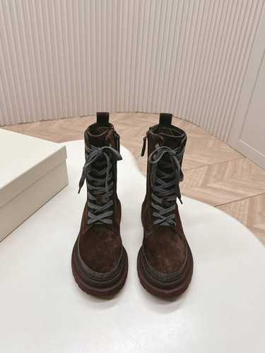 Brunello Cucinelli24秋冬新款BC秋冬靴子系列 马丁靴 BC是意大利知名品牌，品牌独特设计 ，洋气优雅复古又高级高级百搭之王，脚感很好很舒服超
