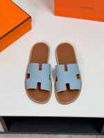 hermèS 真皮底 Size：38-44 45.46.47定制 爱马仕最高品质经典H拖鞋～高端男士凉鞋沙滩鞋拖鞋～专柜同步～原单代购货！原版进口鞋面牛皮内里牛