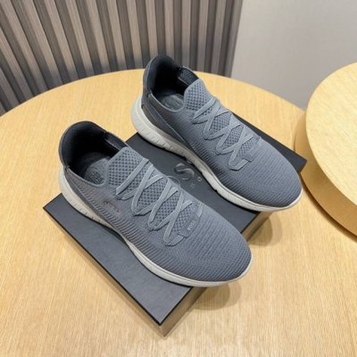 工厂P Boss 新款男仕运动鞋 知名运动品牌新款隆重上市 以奢华高端设计出货 鞋面选用原版透气飞织制成 羊皮垫脚 轻质橡胶大底。轻奢风格，鞋面透气不闷脚，简约