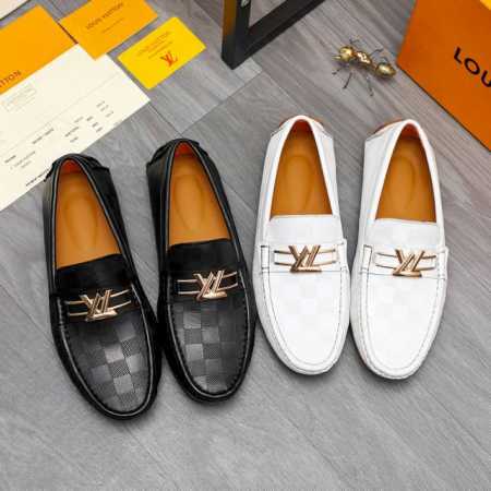 商品商标：Louis Vuitton 路易威登 休闲套脚鞋 正码码数: 38-44 商品材料：精选 牛皮压纹鞋面 牛皮鞋垫 羊皮内里 橡胶大底 - 点击图像关闭