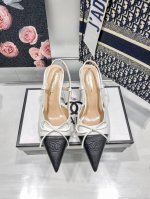 橙子出厂价p chanel 香奈儿经典款 蝴蝶结网纱尖头高跟凉鞋 高跟鞋 跟高 6Cm 码数 34-42