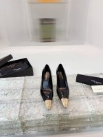 圣罗兰Ysl2025春夏高跟鞋秀款高跟鞋 鞋面：真丝面料 内里：进口绵羊皮 鞋底：进口真皮大底 跟高：10.5Cm 码数：35-39 34 40可定做不退换