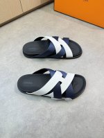 Hermes 爱马仕 -高端品质 原单休闲凉拖鞋 -鞋面：进口纳帕小牛皮、品牌高丝光织带、编织工艺 -内里：水染牛皮 -大底：超轻Tpr橡胶 真皮包Tpu水台；