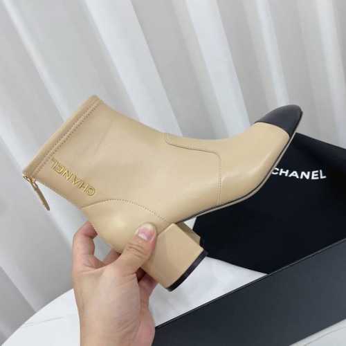 chanel短靴，超级好穿经典百搭款，宝宝们最爱的增高神器，成功拉长腿部视觉效果，超级瘦腿瘦脚 原版进口工艺真皮大底 进口弹力羊皮面料 外侧电绣Logo字母点缀
