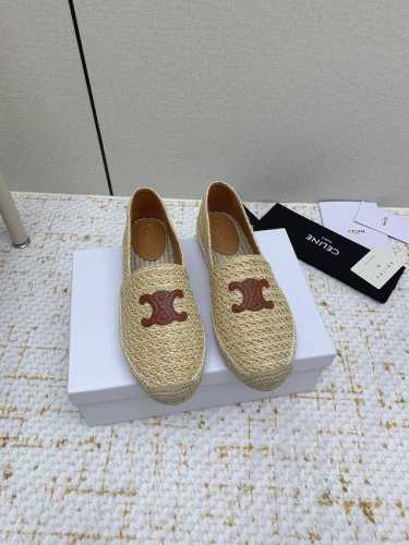 出厂 高版本 Celine 赛琳 最高版本 渔夫鞋2025早春 新款 Celine羊京字母渔夫鞋系列 爆款单鞋 上脚很美 购入正品原版Build 正品级顶级货版