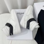 Celine赛琳~~全新升级版情侣款小白鞋系列；低帮 中帮 高帮运动鞋，魔术贴板鞋，休闲鞋 充满街头感的一双鞋子，拼色设计非常赞，这款鞋有它自己独特的设计，皮革