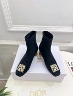 Dior 迪奥 24 2024秋冬新品 顶级版本 专柜主打新款 Miss Dior 金属藤格纹圆柱跟弹力绒短靴 硬货上新 代购级别！高级感十足！国内外博主刷爆的