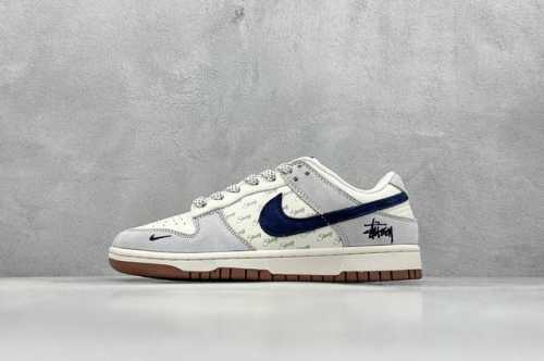 400 現貨 终端放店 Xc版 Nk Sb Dunk Low 斯图西联名 蓝勾生胶 周年高端定制 低帮休闲板鞋 #定制鞋盒 大厂纯原品质出货 超高清洁度 皮料切