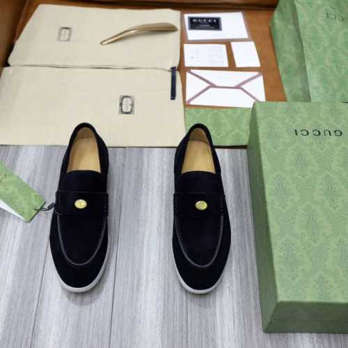 出厂价： 原版1:1拆解g家新品 Gucci古-驰 马衔扣男士乐福鞋 便鞋 官方售价 Rmb ,900 这款单品出自gucci Lido系列，设计灵感源自意大利