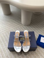 Aquazzura 24Ss 惊艳火爆款、菠萝 王室贵族的钟爱雍容华贵、气质高雅、到手如图柜级品质 进口真丝 璀璨别致水钻饰扣、小羊皮内里、意大利真A级真皮大底