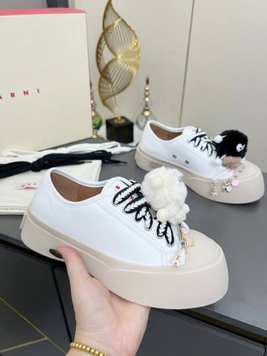 实价不让利 ！玛尼 Marni小熊大头鞋，明星同款 高版本 全套包装 原版1:1打造，增高神器即蠢萌又可爱又时髦，一秒萌动少女心，Marni走秀款，玛丽珍玛尼大