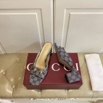 出厂价p 古奇Gucci高跟拖鞋 高版本6色 牛皮 羊皮 提花布面 羊皮里 跟高5.5Cm 真皮大底 35-39码 40-42码定做不退换