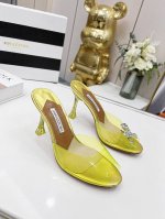 AQUAZZURA 菠萝｜来 Aquazzuea高跟系绑带凉鞋 新品透明设计，水晶镶嵌，时尚新潮，后置系带脚踝绑带轻盈优雅、创意菠萝高跟与镶钻尖头璀璨夺目，延续