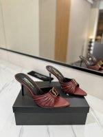 出厂价pp Ysl Saint Laurent* 夏季新品 金属头优雅大气高跟凉鞋 2025全新春夏系列后带方扣高跟凉鞋 尖头高跟拖鞋淡淡的夏日里怎么少得了一双