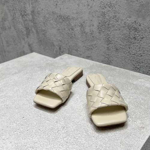 工厂p价p 顶级高端版本 代购品质 原版开发 Bottega Veneta2025Ss新品爆款夏季方头parco平底穆勒凉拖鞋 Bv新款全真皮小结编织装饰抢手平