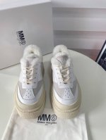 Maison Margiela马吉拉MM6高帮老爹鞋 情侣款 原版开发 做货 马吉拉最新配色饼干鞋 再加上经典品牌数字logo在鞋尾和脚面完美呈现 圆圈围绕鞋履