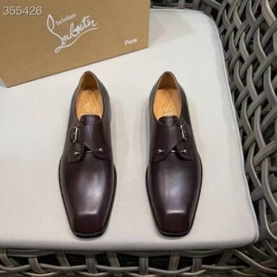 christia*.Loubouti*高端男士商务正装皮鞋｜经典红底鞋｜原版进口头层牛皮｜标志性铆钉装饰｜水染牛皮内里｜意大利进口红色牛皮大底｜高端奢华｜完美诠
