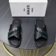 出厂价： Berluti 布鲁提 顶级手工上色牛皮男士拖鞋！ 全手工制作！有装饰的sifnos Scritto图纹皮革拖鞋！官！采用进口皮胚古法上色改色处理 鞋