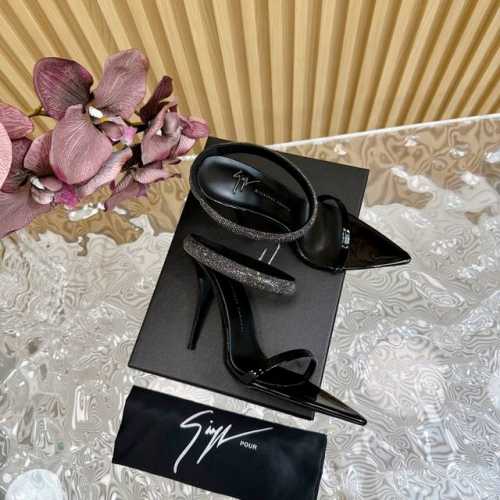 独家新款首发 Giuseppe Zanotti SS2024夏季新品！ 全新春夏系列水钻高跟凉鞋 ！ 尖头高跟拖鞋淡淡的夏日里怎么少得了一双仙女鞋 各种小裙子搭
