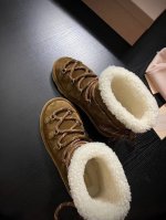 MIU MI* 秋冬新品靴 吃可爱长大的雪地靴 软软呼呼太太太舒服了 鞋面ZP进口牛反绒 内里ZP进口羊毛 zp开模复刻大底 35-39 40定制