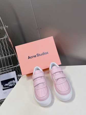 Acne Studios 24Ss 最新厚底休闲魔术贴笑脸小白鞋渠道牛货！莞货 难得一见的好货！ 最受欢迎的单品当属小白鞋，可以搭配出n种风格，无论你想扮成帅气 - 点击图像关闭