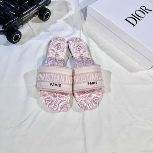 橙子出厂价p dior 迪奥 2025新花色 字母刺绣拖 一字拖 平底拖鞋 码数 35-42