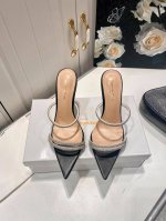 橙子出厂价p gianvito Rossi 水钻一字带尖头高跟凉鞋 高跟鞋 设计超酷 经典百搭 上脚舒适 随意搭配皆可完美呈现 优雅风格 创造不一样的感觉 跟高