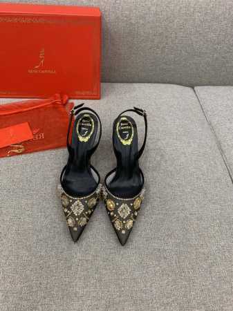出厂价 Ren* Caovill*重工水晶宝石系列 bling bling精致逼人 堪称工艺品 面料进口高密度网纱 手工缝制珠片水钻 垫脚羊皮 意大利真皮大底 - 点击图像关闭
