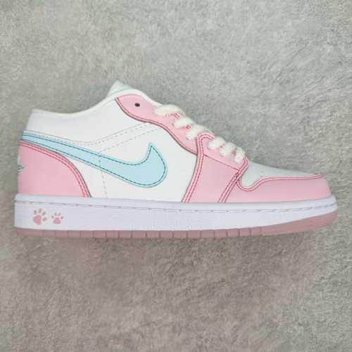 超强福利160 #Ry超级性价比 Air Jordan Aj1 Low 低帮 白粉 Hm3706-141 全新流水线出品 Dt版本唯一平替选择 市场第二梯队最强