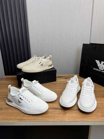 工厂价 阿玛尼.新品来袭时尚潮男必备，大牌风范， 材料：鞋面进口牛皮拼接面料+舒适羊皮内里，耐磨橡胶大底，38-44 - 点击图像关闭