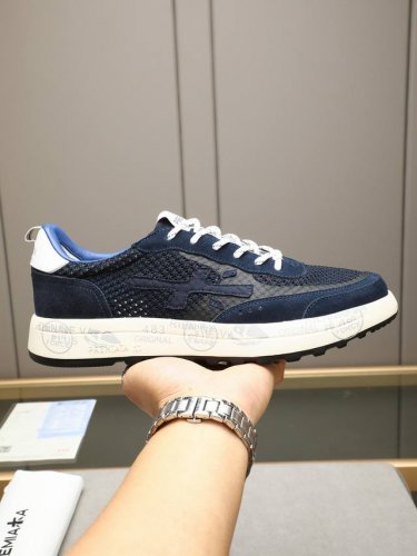 premiata 普瑞米亚达 时尚、运动、休闲、慢跑、男鞋。 普瑞米亚达意大利名品百年历史，所有工艺全手工打造，米“字一样的Logo简称米字鞋。完美的融合了传统
