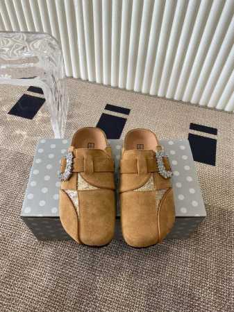 情侣款birkenstock 勃肯 包头半拖鞋人体工程学设计 软木乳胶鞋床 轻便舒适 脚感满分 脚蹬上就能走 穿脱超方便。码数：35-45 - 点击图像关闭
