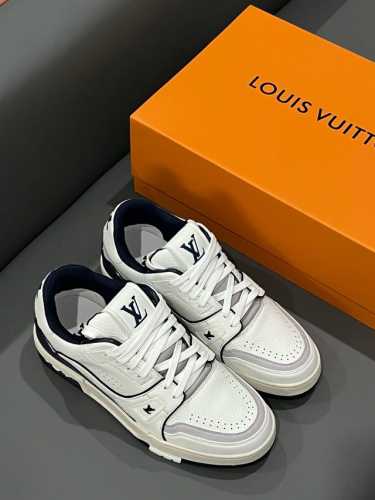 橙子出厂价 Louis Vuitton 路易威登 LV Trainer 情侣款运动鞋板鞋 休闲复古篮球鞋 码数：35-46 颜色：深蓝