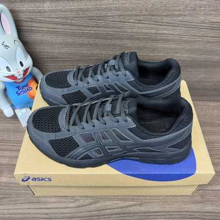 顶级版本Asics Gel-Contend 4 亚瑟士 轻便舒适防滑耐磨 黑色低帮跑步鞋。 货号: T8D4Q-020 包装:全套得物配件毒盒配纯棉袜子一副。 - 点击图像关闭